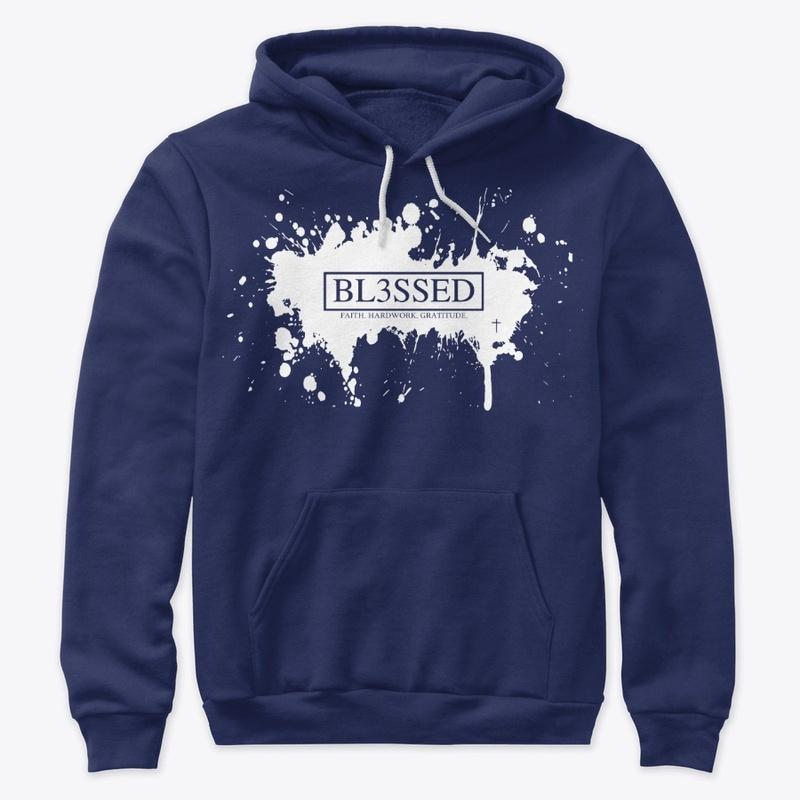 BL3SSED White Splatter Hoodie